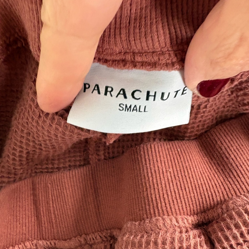 Parachute Home Waffle Cotton Lounge Jogger Pants - Picture 5 of 11
